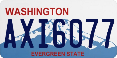 WA license plate AXI6077