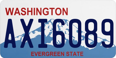 WA license plate AXI6089