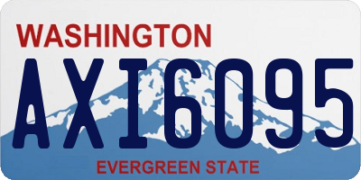 WA license plate AXI6095