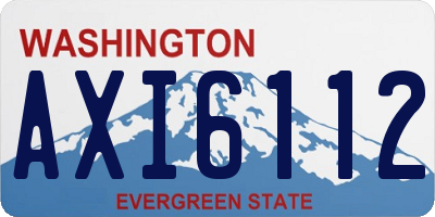 WA license plate AXI6112