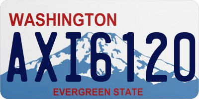 WA license plate AXI6120