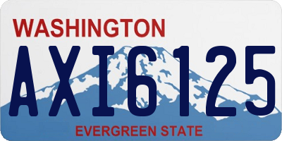 WA license plate AXI6125