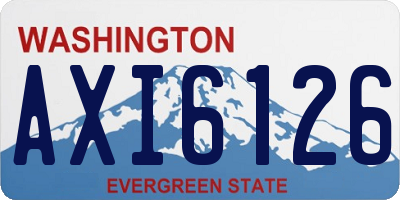WA license plate AXI6126