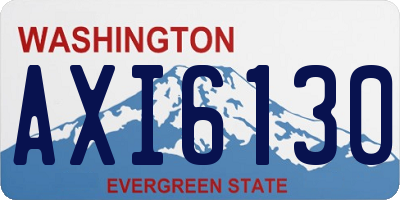 WA license plate AXI6130