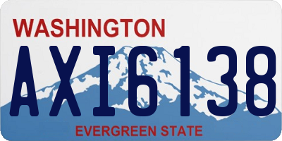 WA license plate AXI6138