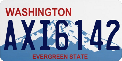 WA license plate AXI6142