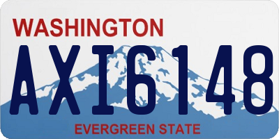 WA license plate AXI6148