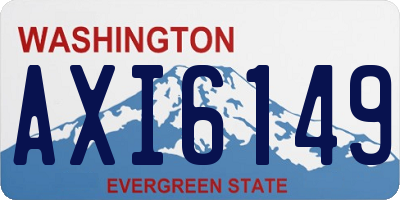 WA license plate AXI6149