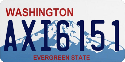 WA license plate AXI6151