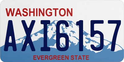 WA license plate AXI6157