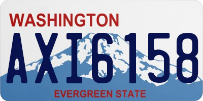 WA license plate AXI6158