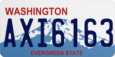 WA license plate AXI6163
