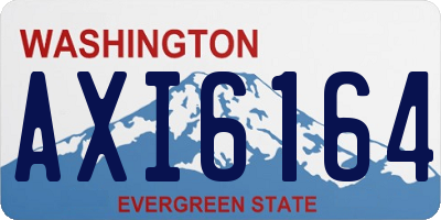 WA license plate AXI6164