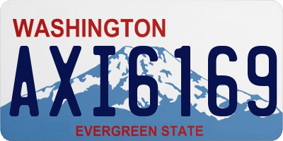 WA license plate AXI6169