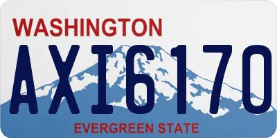 WA license plate AXI6170