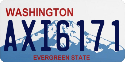 WA license plate AXI6171