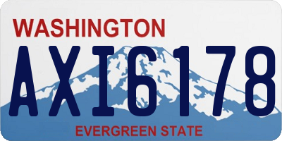 WA license plate AXI6178