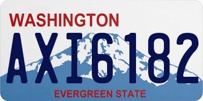 WA license plate AXI6182