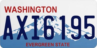 WA license plate AXI6195