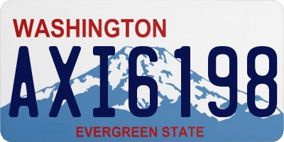 WA license plate AXI6198
