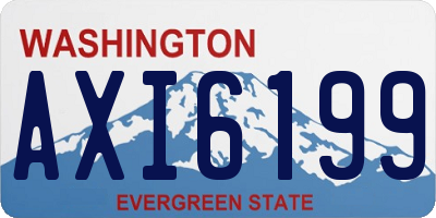 WA license plate AXI6199