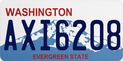 WA license plate AXI6208