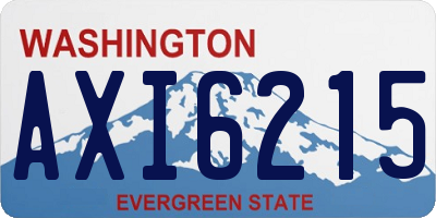WA license plate AXI6215