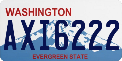 WA license plate AXI6222