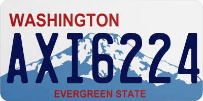WA license plate AXI6224