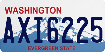 WA license plate AXI6225