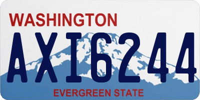 WA license plate AXI6244