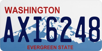 WA license plate AXI6248