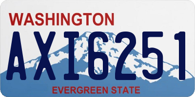 WA license plate AXI6251