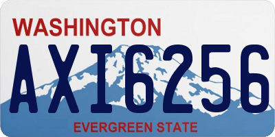 WA license plate AXI6256
