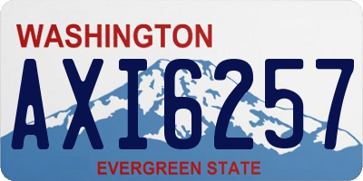 WA license plate AXI6257