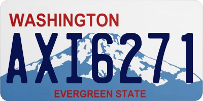 WA license plate AXI6271