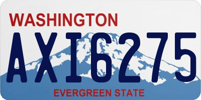 WA license plate AXI6275