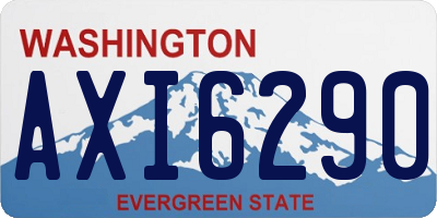 WA license plate AXI6290