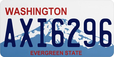 WA license plate AXI6296