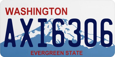 WA license plate AXI6306