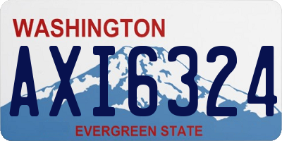 WA license plate AXI6324