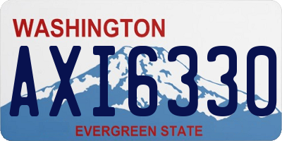 WA license plate AXI6330