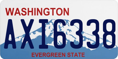 WA license plate AXI6338
