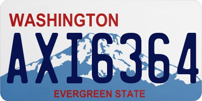 WA license plate AXI6364