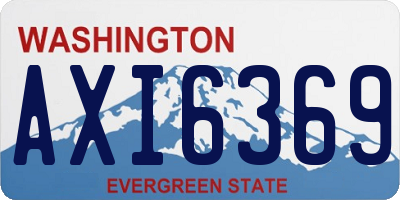 WA license plate AXI6369