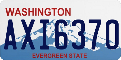 WA license plate AXI6370