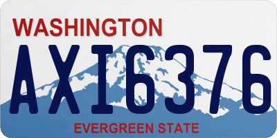 WA license plate AXI6376