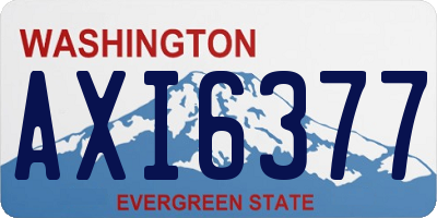 WA license plate AXI6377