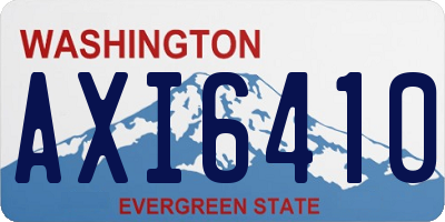 WA license plate AXI6410