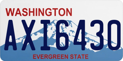 WA license plate AXI6430